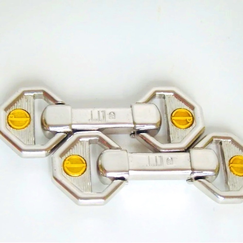 Dunhill Cufflinks - Silver and Gold